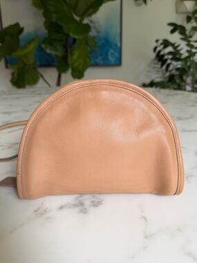 COACH Vintage Kimball Crossbody Bag 9911 Camel Stone Butterscotch Leather 90's